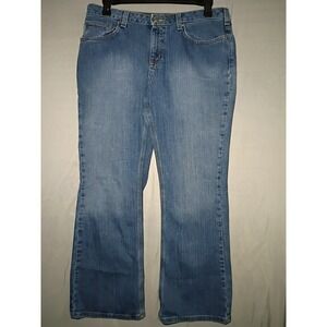 Carhartt Jeans Women 14x30 Blue Denim Traditional Fit Wide Leg Bootcut Workwear